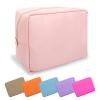 UIXIZQ Large Makeup Bag Pouch,Nylon Women Travel Toiletry Storage Bag Preppy Cosmetic Bag for Girls,Big Makeup Organizer Bag Cute Zipper Pouch Skincare Bag for Sport Work Gift(Large-Flamingo) view 1