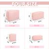UIXIZQ Large Makeup Bag Pouch,Nylon Women Travel Toiletry Storage Bag Preppy Cosmetic Bag for Girls,Big Makeup Organizer Bag Cute Zipper Pouch Skincare Bag for Sport Work Gift(Large-Flamingo) view 3