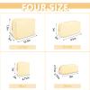 UIXIZQ Large Makeup Bag Pouch,Nylon Women Travel Toiletry Storage Bag Preppy Cosmetic Bag for Girls,Big Makeup Organizer Bag Cute Zipper Pouch Skincare Bag for Sport Work Gift(Large-Sand) view 3
