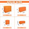 UIXIZQ Large Makeup Bag Pouch,Nylon Women Travel Toiletry Storage Bag Preppy Cosmetic Bag for Girls,Big Makeup Organizer Bag Cute Zipper Pouch Skincare Bag for Sport Work Gift(Large-Peach) view 3