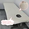 Spa Bed Table Mattress Pad Massage Table Mattress Protector Cover with Breathing Hole Square/Round Head Lash Bed Topper Cushion Non-Slip Cotton Mattress for Tattoo Salon,Beige r,70x190cm view 4