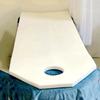 Trapezoidal Head Lash Bed Topper Cushion Without Removable Cover Facial Massage Table Bed Cover Mattress Pad with Breath Hole Spa Bed Protection Pad for Tattoo Table,White 2.5cm,70x190cm view 1