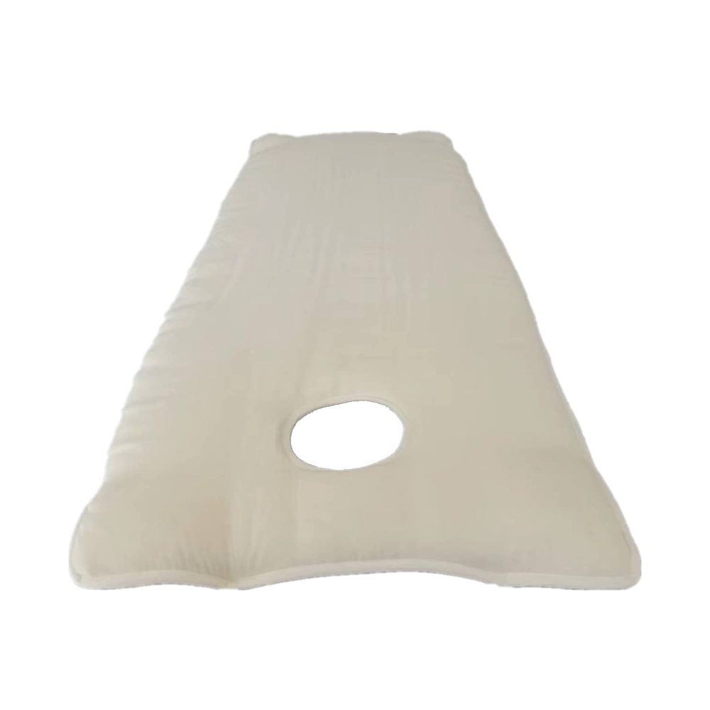 Spa Bed Table Mattress Pad Massage Table Mattress Protector Cover with Breathing Hole Square/Round Head Lash Bed Topper Cushion Non-Slip Cotton Mattress for Tattoo Salon,Beige r,70x185cm