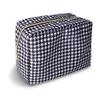 UIXIZQ Large Makeup Pouch, Nylon Women Travel Toiletry Storage Houndstooth Cosmetic Bag for Girls, Big Preppy Makeup Organizer Cute Zipper Pouch Skincare Bag for Sport School (Large-Houndstooth) view 1