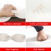 Spa Bed Mattress Foam Pad Round Head Massage Table Mattress Protector Sponge Mattress Topper with Face Breathing Hole for Massage Accessories (Without Mattress Cover),White 2.5cm,60x190cm view 2