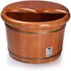 LOKOO Sauna Wooden Bucket,Foot Massage Spa for Home,Relax Pedicure Foot Bath,Foot and Leg Spa for Adults view 1
