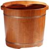 LOKOO Handmade Wooden Footbath Tubs, Foot Relaxing Barrel Foot Bath Spa Bowl for Feet Stress Relief view 1