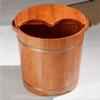 LOKOO Handmade Wooden Footbath Tubs, Foot Relaxing Barrel Foot Bath Spa Bowl for Feet Stress Relief view 4