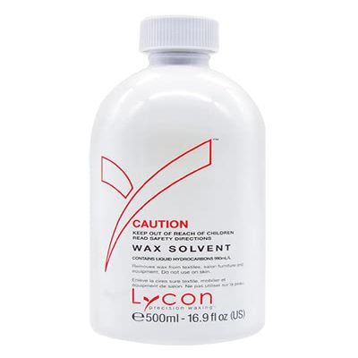 Lycon Wax ~ WAX SOLVENT Wax Remover Cleaner 500ml / 17oz
