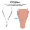 5pcs Protective Case for Nail Clippers Nail Set Tool Pedicure Stand Nail Cuticle Cover Sewing Tip Protectors Scissor Pouch Storage Bag Pu view 3