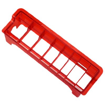 minkissy Hair Clipper Comb Box Guide Comb Storage Holder Clipper Guard Organizer Box Clipper Guard Case Red Plastic Electric Clippers Protective Box Guide Comb Storage Box