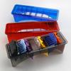 minkissy Hair Clipper Comb Box Guide Comb Storage Holder Clipper Guard Organizer Box Clipper Guard Case Red Plastic Electric Clippers Protective Box Guide Comb Storage Box view 2