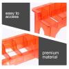 minkissy Hair Clipper Comb Box Guide Comb Storage Holder Clipper Guard Organizer Box Clipper Guard Case Red Plastic Electric Clippers Protective Box Guide Comb Storage Box view 3
