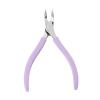 Professional Cuticle Cutter Scissors Sturdy Dry Skin Manicure Tool Fingernails and Toenails Nail Care Tool Cuticle Nippers Salon Home, Purple view 1