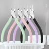 Professional Cuticle Cutter Scissors Sturdy Dry Skin Manicure Tool Fingernails and Toenails Nail Care Tool Cuticle Nippers Salon Home, Purple view 3
