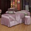 MIPOPS Premium Microfiber 4-Piece Massage Sheet Set, Massage Table Skirt Spa Bed Cover, Super Soft and Breathable Beauty Bedspread, Blanket Cover, Pillowcase, Chair Cover(E,190x80cm(75x31inch)) view 1