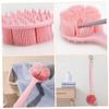 GLEAVI 2pcs Exfoliating Body Scrubber Long Handle Shower Brush for Back Silicone Bathing Brush Shower Back Scrubber view 2
