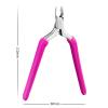 Cuticle Cutter for Dry Skin Manicure Tool Nail Care Tool/Stainless Steel Cuticle Trimmer Cuticle Clipper Cuticle Nippers/for Salon Home/, Pink view 2