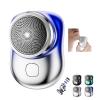 USB Mini Shaver Pocket Portable Electric Shaver, 2023 New Travel Electric Razor Round Shaving Machines for Men, Wet Dry Magic Rechargeable Mini Shavers Mens Electric Razors for Shaving Face (Blue) view 1