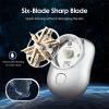 USB Mini Shaver Pocket Portable Electric Shaver, 2023 New Travel Electric Razor Round Shaving Machines for Men, Wet Dry Magic Rechargeable Mini Shavers Mens Electric Razors for Shaving Face (Black) view 4
