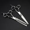 Hair Cutting Scissors, 6 inch Professional JP 440c steel hair cutting scissors haircut thinning barber makas haircutting shears hairdresser scissors (Color : Set) view 1