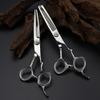 Hair Cutting Scissors, 6 inch Professional JP 440c steel hair cutting scissors haircut thinning barber makas haircutting shears hairdresser scissors (Color : Set) view 2