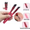 2Pcs Eyebrow Brush (S, L) 4D Hair Stroke Brow Stamp Brush Professional Angled Eye Makeup Brush Multi Function Brow Hairline Concealer Contour Brush Ultra Thin Square Realistic Hair Stroke Brow Brush view 4