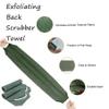 Evohyah Scrubber Back for Shower Extended Length Scrubber Towel Exfoliating Washcloth Body Scrub Sponge Shower Loofah with Handle for Women Men Deep Clean Body Skin Massages (Two Pieces Green) view 2