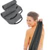 Evohyah Scrubber Back for Shower Extended Length Scrubber Towel Exfoliating Washcloth Body Scrub Sponge Shower Loofah with Handle for Women Men Deep Clean Body Skin Massages (Two Pieces Gray) view 2