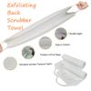 Evohyah Back Scrubber for Shower Body Scrubbers for Men&Women Exfoliating Shower Towel for Back Scrubbing Exfoliation Washcloth Back Deep Cleaner Removes Dead Skin Prevent Back Acne(Two Pieces White) view 2