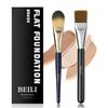BEILI 2pcs Flat Square Synthetic Foundation Brush for Liquid Cream Facial Mask Concealer Makeup Premium Soft Synthetic Contour Brush for Blending Liquid Cream Foundation Emulsion Cosmetics view 1