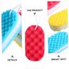 LALAFINA 6pcs Three Layer Bath Sponge Body Wash Scrubber Scalp Scrubber Cleaning Sponge Body Shower s Foam Sea Handheld Bath Scrubber Shower Exfoliating view 2