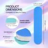25PCS Mini Size PANA Professional Double Sided Nail Files - Blue, 100/180 Grit - Emery Board Nail Buffering File Manicure Pedicure Nail Polisher Washable view 3