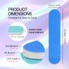 25PCS Mini Size PANA Professional Double Sided Nail Files - Blue, 180/180 Grit - Emery Board Nail Buffering File Manicure Pedicure Nail Polisher Washable view 3