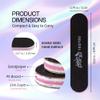 25PCS Mini Size PANA Professional Double Sided Nail Files - Black, 180/180 Grit - Emery Board Nail Buffering File Manicure Pedicure Nail Polisher Washable view 3