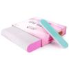 25PCS Mini Size PANA Professional Double Sided Nail Files - Pink&Teal, 100/180 Grit - Emery Board Nail Buffering File Manicure Pedicure Nail Polisher Washable view 1