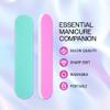 25PCS Mini Size PANA Professional Double Sided Nail Files - Pink&Teal, 100/180 Grit - Emery Board Nail Buffering File Manicure Pedicure Nail Polisher Washable view 2