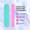 25PCS Mini Size PANA Professional Double Sided Nail Files - Pink&Teal, 180/240 Grit - Emery Board Nail Buffering File Manicure Pedicure Nail Polisher Washable view 2