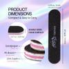 25PCS Mini Size PANA Professional Double Sided Nail Files - Black, 100/100 Grit - Emery Board Nail Buffering File Manicure Pedicure Nail Polisher Washable view 3