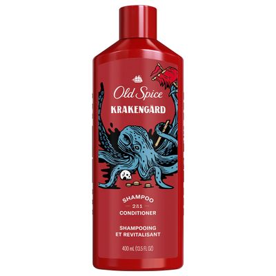Old Spice Krakengard 2 in 1 Shampoo and Conditioner for Men, 13.5 OZ (Package May Vary)