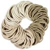 100 Pack Hair Elastics Ties Ponytail Holders Elastic Bands Bulk Lot Brown Blonde view 1