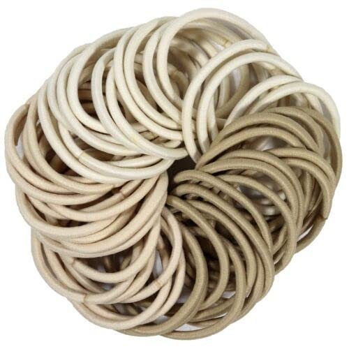 100 Basic Hair Ties Pre Pack Elastic Ponytail Holders Yoga Wholesale lot Value