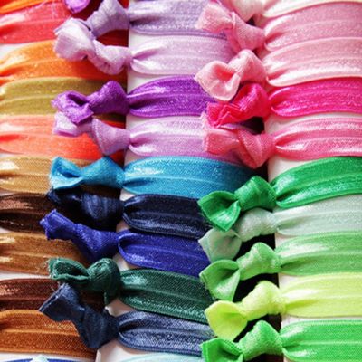 50 Hair Ties Elastic Ponytail Holders Wholesale You Pick Colors
