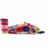 100 Pack Hair Elastics Ties Ponytail Holders Elastic Bands Lot Rainbow Terry view 1