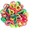 100 Pack Hair Elastics Ties Ponytail Holders Elastic Bands Terry Lot Brights view 1