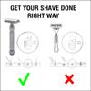Pearl Shaving Double Edge Close & Open Comb Safety Razor for Men (Hammer) Made from 100% Brass -Reusable,Classic & Traditional Shaving Kit for Men |Men's Shaving Razor for Gift view 2