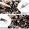AUREHEN 10000PCs 2-6MM Champagne Resin Flat Back Rhinestones, Round Non Hotfix Resin Rhinestones Nail Gems Stones with Tweezer & Picker Pen for Tumblers Nail Art & DIY Decoration view 3