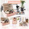 Belanttega Mother's Day Best Gifts Preppy Patch MOM Cosmetic Bag Large Capacity Travel Toiletry Bag with Brush Bags Makeup Case Multifunction Organizer Make Up Bag Mother's Day Gifts for Mama Women view 4