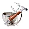 Grandslam Safety Razor Shaving Kit for Men,Pure Badger Hair Brush and Double Edge Safety Razor with Rosewood Handle, Stainless Steel Shaving Stand and Double Layer Large Bowl with 10 Blade view 2