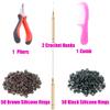 13 Colors Hair Tinsel with Tools Kit 43 Inch 2600 Strands Tinsel Hair Extensions Sparkling Shiny Hair Pieces for Christmas Cosplay Party Halloween with 13Pcs Synthetic Feather view 4